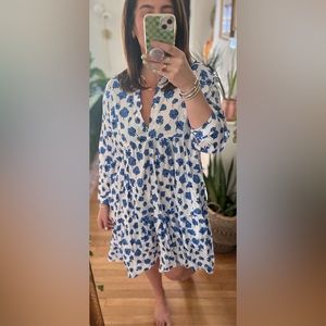 Cotton High/Low Dress